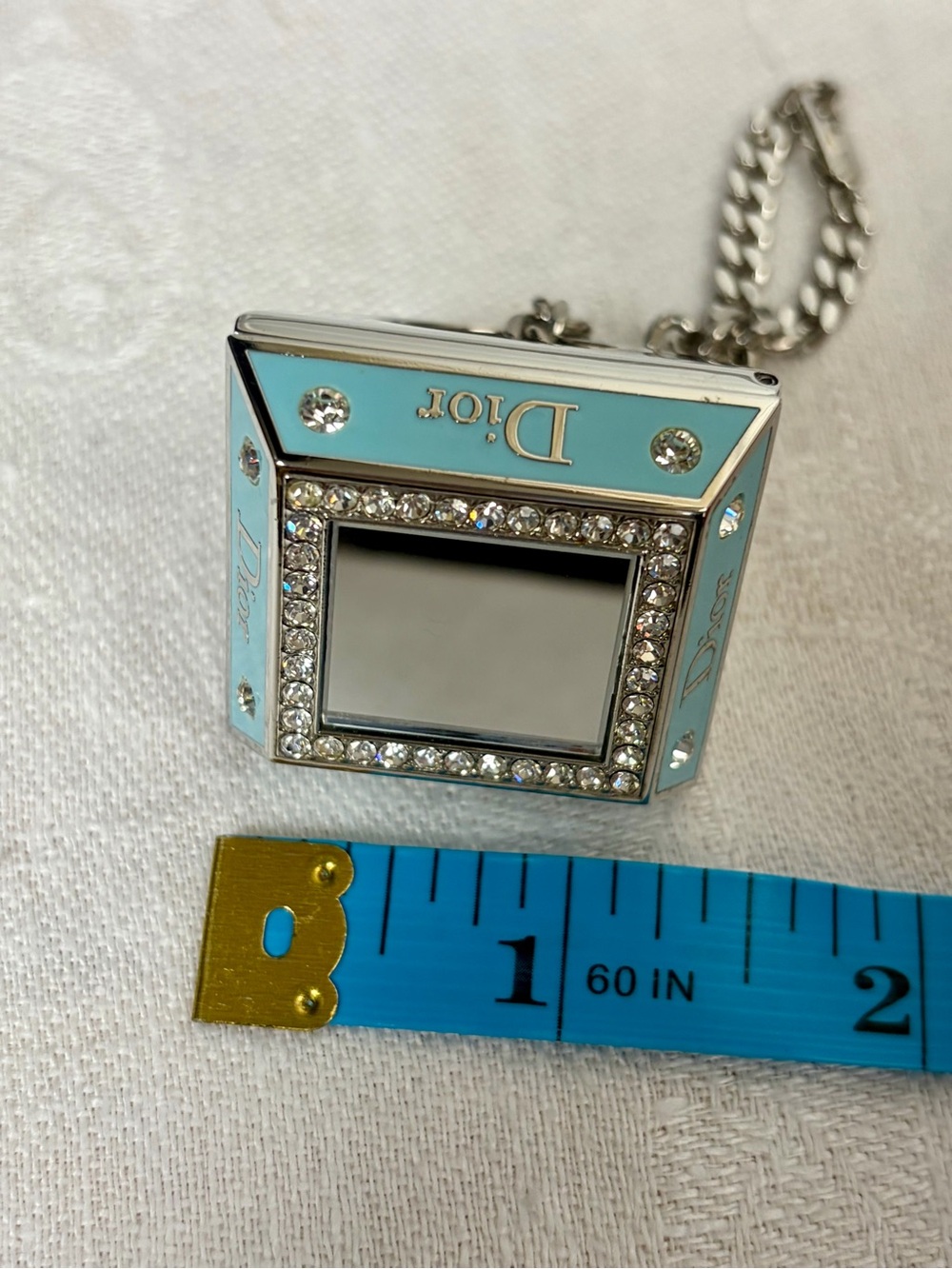 Dior 2005 Princess Ring&Compact, Crystals, mirror, bagcharm, collectible,blue - Picture 11 of 12